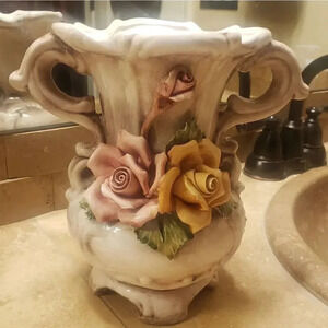 Vintage Design 1940's Capodimonte Pitcher/Vase